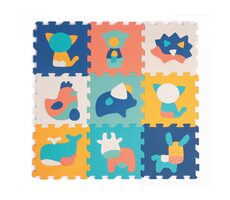 Ludi Puzzle pěnové 90x90 cm Zvířátka / od 10 měsíců