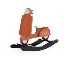 Childhome Houpací skútr dřevěný Rust Black / 70 x 25 x 57 cm / od 12 do 30 měsíců / nosnost 15 kg