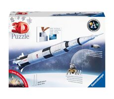 Ravensburger 3D Puzzle - Vesmírná raketa Saturn V / 432 dílků / od 8 let