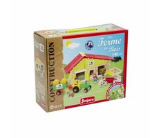 Jeujura Dřevěná stavebnice 140 dílů Střední farma / od 5 let