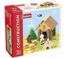 Jeujura Dřevěná stavebnice 50 dílů Včelín / od 5 let