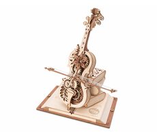 RoboTime dřevěné mechanické puzzle Kouzelné violoncello / od 14 let / 199 dílků / Obtížnost: střední