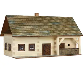 Walachia Dřevěná slepovací stavebnice Usedlost / od 8 let / 174 dílů / Obtížnost: střední
