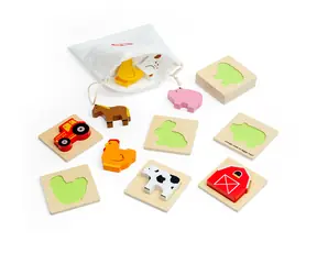 Bigjigs Toys Cestovní Hmatej a najdi farma / od 10 měsíců