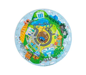 Bigjigs Toys Kruhové puzzle Recyklace / od 2 let