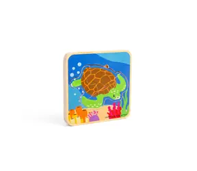 Bigjigs Toys Puzzle Životní cyklus želvy / od 1,5 roku