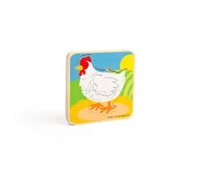 Bigjigs Toys Puzzle Životní cyklus slepice / od 1,5 roku
