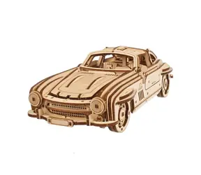 Ugears 3D dřevěné mechanické puzzle Auto Winged Sports Coupe / od 14 let / 262 dílků / Obtížnost: střední 