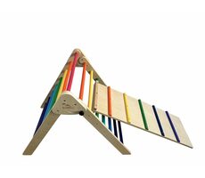 2Kids Toys Piklerové trojúhelník s deskou duhový / od 1,5 let