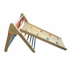 2Kids Toys Piklerové trojúhelník s deskou pastelový / od 1,5 let