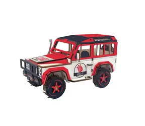 Woodcraft Dřevěné 3D puzzle SUV / 149 dílků / od 8 let / Obtížnost: jednoduchá