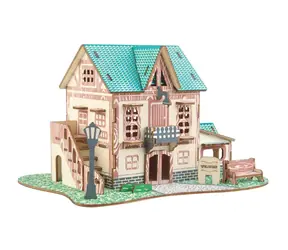 Woodcraft Dřevěné 3D puzzle Hostinec / 74 dílků / od 8 let / Obtížnost: jednoduchá
