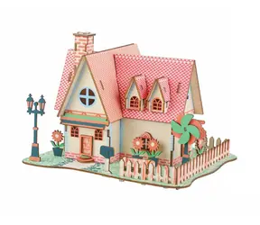 Woodcraft Dřevěné 3D puzzle Slunečnicové panství / 73 dílků / od 8 let / Obtížnost: jednoduchá