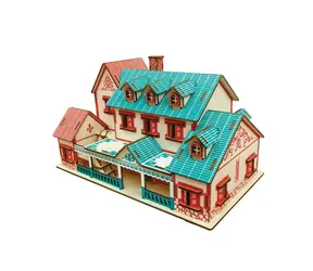 Woodcraft Dřevěné 3D puzzle Vila Narat / 141 dílků / od 8 let / Obtížnost: jednoduchá