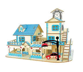 Woodcraft Dřevěné 3D puzzle Přímořská destinace / 90 dílků / od 8 let / Obtížnost: jednoduchá