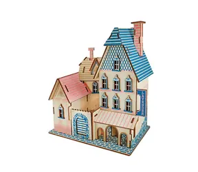 Woodcraft Dřevěné 3D puzzle Vila PACA / 62 dílků / od 8 let / Obtížnost: jednoduchá