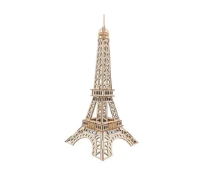 Woodcraft Dřevěné 3D puzzle Eiffelova věž / 52 dílků / od 8 let / Obtížnost: jednoduchá