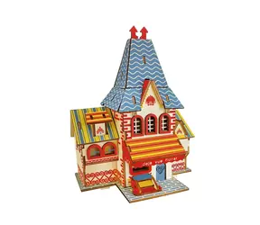 Woodcraft Dřevěné 3D puzzle Květinářství / 59 dílků / od 8 let / Obtížnost: jednoduchá