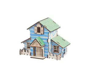 Woodcraft Dřevěné 3D puzzle Lesní chata / 22 dílků / od 8 let / Obtížnost: jednoduchá