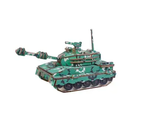 Woodcraft Dřevěné 3D puzzle Střední tank / 137 dílků / od 8 let / Obtížnost: jednoduchá