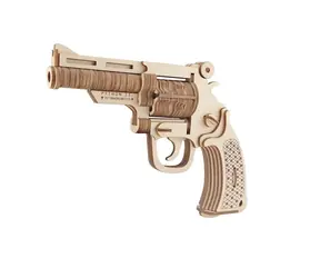 Woodcraft Dřevěné 3D puzzle Revolver M19 / 109 dílků / od 8 let / Obtížnost: jednoduchá