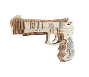 Woodcraft Dřevěné 3D puzzle Pistole M92F / 106 dílků/ od 8 let / Obtížnost: jednoduchá