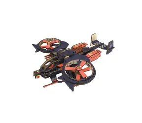 Woodcraft Dřevěné 3D puzzle Bojový letoun RAD / 189 dílků / od 8 let / Obtížnost: jednoduchá