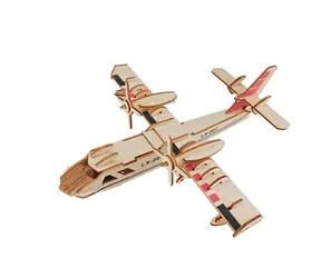Woodcraft Dřevěné 3D puzzle Bombardér / 53 dílků / od 8 let / Obtížnost: jednoduchá