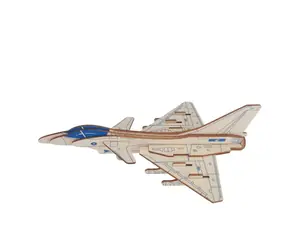 Woodcraft Dřevěné 3D puzzle Stíhačka Raptor J10 / 16 dílků / od 8 let / Obtížnost: jednoduchá