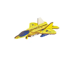Woodcraft Dřevěné 3D puzzle Stíhačka F22 raptor / 23 dílků / od 8 let / Obtížnost: jednoduchá