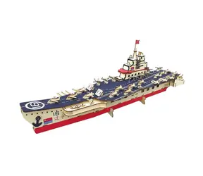 Woodcraft Dřevěné 3D puzzle Letadlová loď / 181 dílků / od 8 let / Obtížnost: jednoduchá