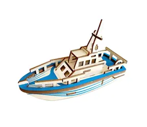 Woodcraft Dřevěné 3D puzzle Loď / 33 dílků / od 8 let / Obtížnost: jednoduchá