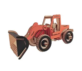 Woodcraft Dřevěné 3D puzzle Bagr / 79 dílků / od 8 let / Obtížnost: jednoduchá