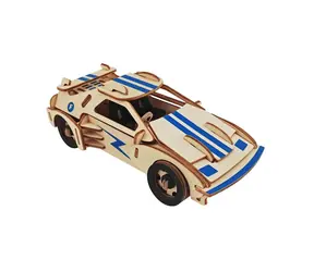 Woodcraft Dřevěné 3D puzzle Závodní auto F 20 / 52 dílků / od 8 let / Obtížnost: jednoduchá