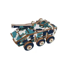 Woodcraft Dřevěné 3D puzzle Obrněné vozidlo / 59 dílků / od 8 let / Obtížnost: jednoduchá