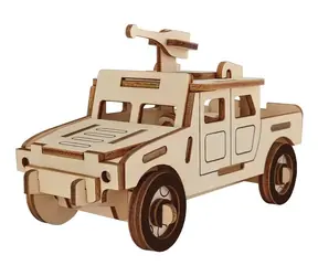 Woodcraft Dřevěné 3D puzzle Vojenské bojové vozidlo / 44 dílků / od 8 let / Obtížnost: jednoduchá