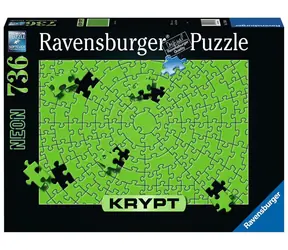 Ravensburger Krypt Puzzle: Neonová zelená / 736 dílků / od 14 let