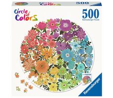 Ravensburger Kruhové puzzle Květiny / 500 dílků / od 12 let