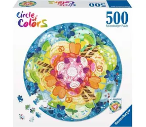 Ravensburger Kruhové puzzle Zmrzlina / 500 dílků / od 12 let