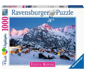 Ravensburger Dechberoucí hory Bernská vysočina Murren ve Švýcarsku / 1000 dílků / od 14 let