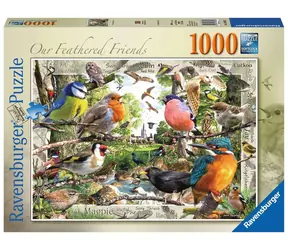Ravensburger Naši opeření přátelé / 1000 dílků / od 14 let