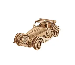Ugears 3D dřevěné mechanické puzzle Sportovní auto Rapid Mouse / od 14 let / 226 dílků / Obtížnost: nízká