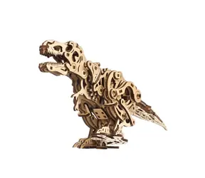Ugears 3D dřevěné mechanické puzzle Tyrannosaurus Rex / od 14 let / 249 dílků / Obtížnost: střední