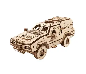 Ugears 3D dřevěné mechanické puzzle Dozor-B Combat Vehicle / od 14 let / 300 dílků / Obtížnost: střední 