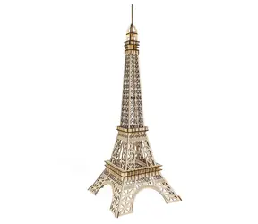 Woodcraft Dřevěné 3D puzzle Eiffelova věž velká / 105 dílků / od 8 let / Obtížnost: jednoduchá 