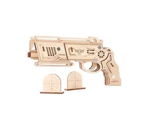Woodcraft Dřevěné 3D puzzle Zbraň na gumičky Falcon přírodní / 35 dílků / od 14 let / Otížnost: jednoduchá