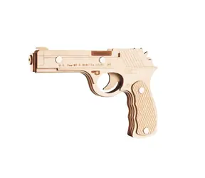 Woodcraft Dřevěné 3D puzzle Beretta M9 / 18 dílků / od 14 let / Obtížnost: jednoduchá 