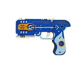 Woodcraft Dřevěné 3D puzzle Zbraň na gumičky Lovec draků / 31 dílků / od 8 let / Obtížnost: jednoduchá 