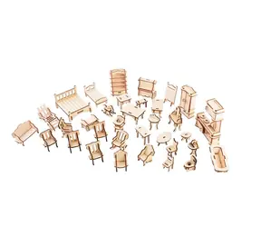 Woodcraft Dřevěné 3D puzzle Nábytek / 185 dílků / od 8 let / Obtížnost: jednoduchá