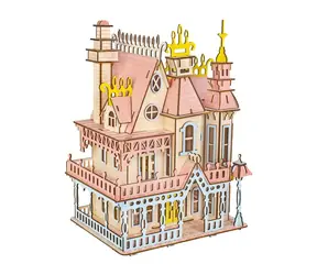 Woodcraft Dřevěné 3D puzzle Velkolepá vila / 205 dílků / od 8 let / Obtížnost: jednoduchá